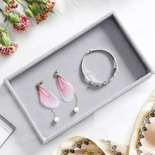 Load image into Gallery viewer, Drawer DIY Jewelry Storage Tray Ring Bracelet Gift Box Jewelry Organizer Velvet Earring Holder Small Size Fit Most Room Space