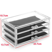 Load image into Gallery viewer, Drawer DIY Jewelry Storage Tray Ring Bracelet Gift Box Jewelry Organizer Velvet Earring Holder Small Size Fit Most Room Space