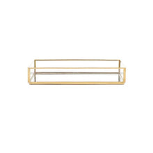 Load image into Gallery viewer, Nordic Retro Storage Tray Gold Rectangle Glass Makeup Organizer Tray Dessert Plate Jewelry Display Home Kitchen Decor
