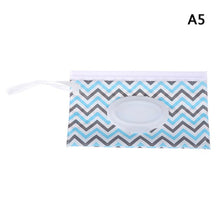 Load image into Gallery viewer, 1pcs Easy-carry Snap-strap Wipes Container Clutch And Clean Wipes Carrying Case Wet Wipes Bag Clamshell Cosmetic Pouch
