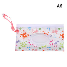 Load image into Gallery viewer, 1pcs Easy-carry Snap-strap Wipes Container Clutch And Clean Wipes Carrying Case Wet Wipes Bag Clamshell Cosmetic Pouch
