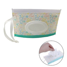 Load image into Gallery viewer, 1pcs Easy-carry Snap-strap Wipes Container Clutch And Clean Wipes Carrying Case Wet Wipes Bag Clamshell Cosmetic Pouch
