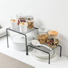 Load image into Gallery viewer, Iron Kitchen Storage Rack Closet Shelf Dish Drying Rack Spice Jars Holder Seasoning Bottles Shelves Spice Rack Kitchen Organizer
