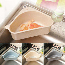 Load image into Gallery viewer, Triangle Kitchen Sink Storage Rack Drain Corner Sponge Drain Rack Strainer Holder Kitchen Organizer Container
