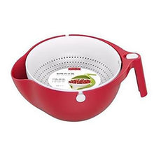 Load image into Gallery viewer, Double Drain Basket Bowl Rice Washing Kitchen Sink Strainer Noodles Vegetables Fruit Kitchen Gadget Colander coladores de cocina
