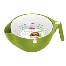 Load image into Gallery viewer, Double Drain Basket Bowl Rice Washing Kitchen Sink Strainer Noodles Vegetables Fruit Kitchen Gadget Colander coladores de cocina
