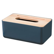 Load image into Gallery viewer, Home Kitchen Wooden cover Plastic Tissue Box Solid Wood Napkin Holder Case Simple Stylish Bamboo cover Hotel storage box
