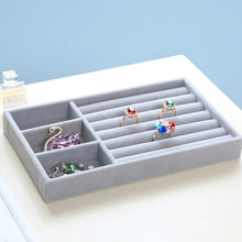 Load image into Gallery viewer, Drawer DIY Jewelry Storage Tray Ring Bracelet Gift Box Jewelry Organizer Velvet Earring Holder Small Size Fit Most Room Space
