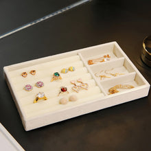 Load image into Gallery viewer, Drawer DIY Jewelry Storage Tray Ring Bracelet Gift Box Jewelry Organizer Velvet Earring Holder Small Size Fit Most Room Space

