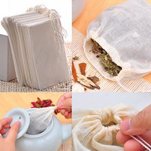 Load image into Gallery viewer, 10/50/100Pcs Large Cotton Muslin Drawstring Reusable Bags for Soap Herbs Tea
